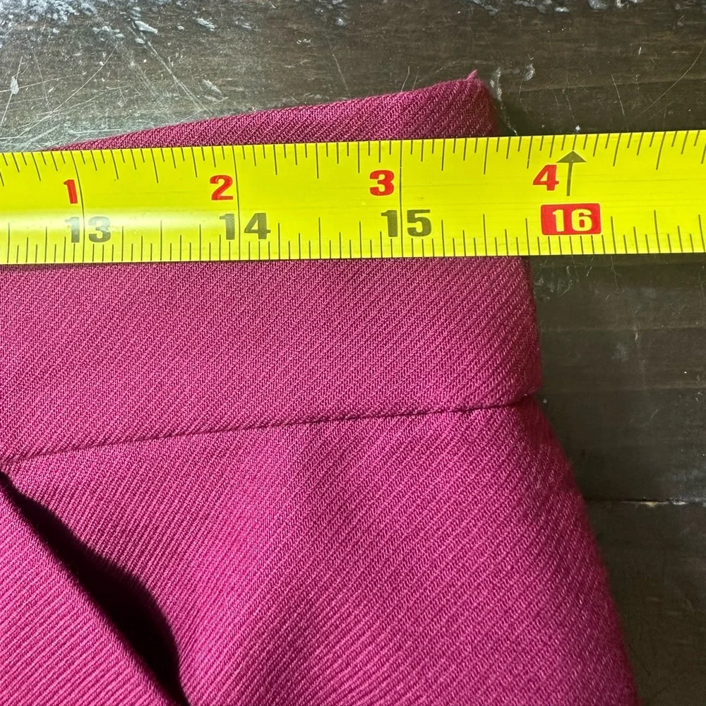 J. Crew The Pencil Skirt - Cotton - Magenta - Size 6